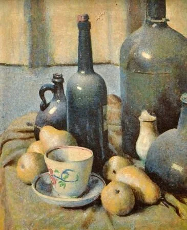 Still Life - Pears and Broken Salt Shaker