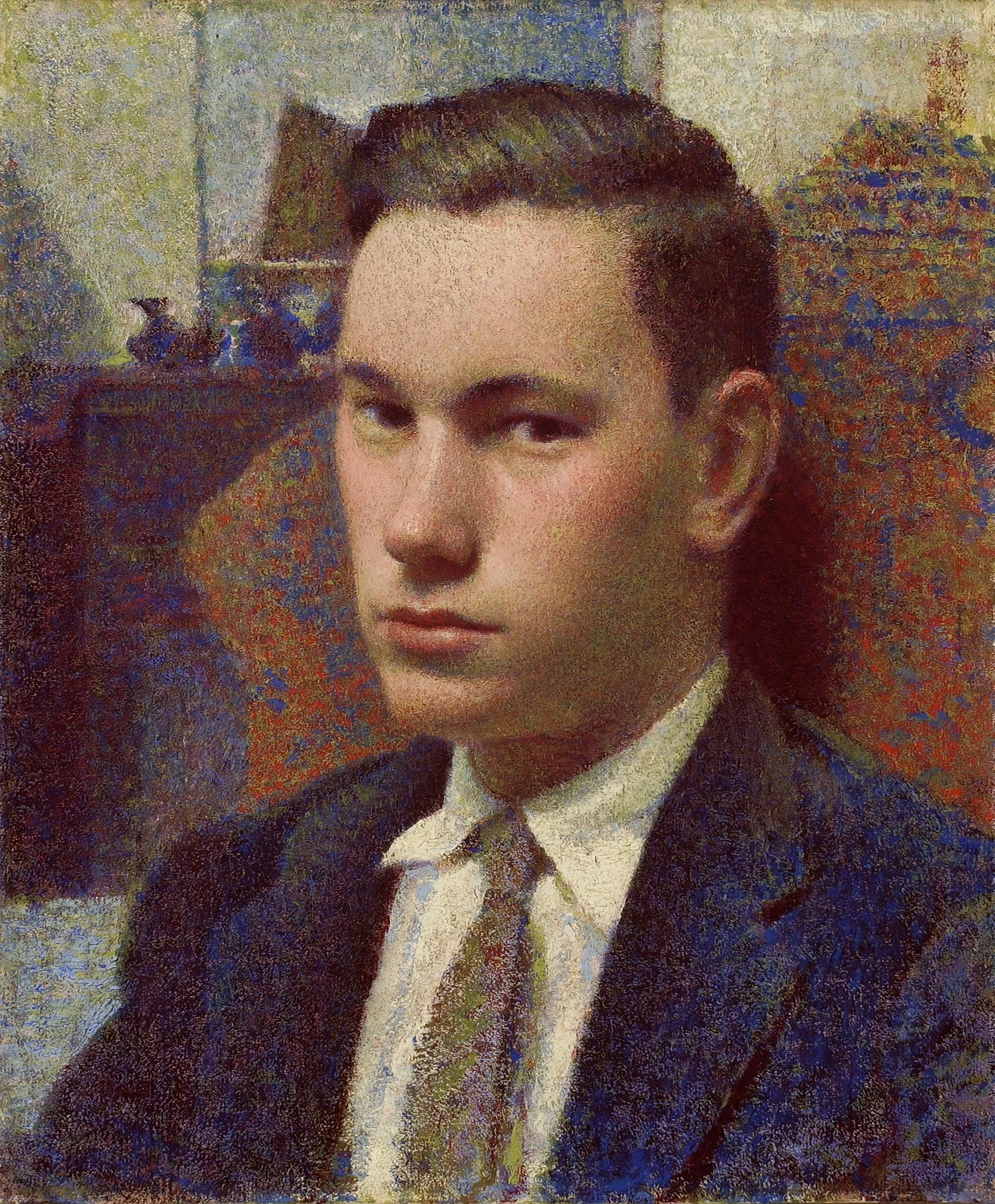 Self Portrait (young - cigarette and gray hat)
