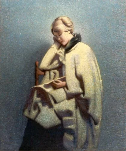Woman in Irish Coat (Cloak)