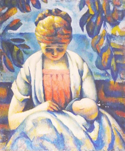 Woman in White Dress