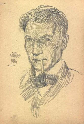 Self-Portrait with Cigarette