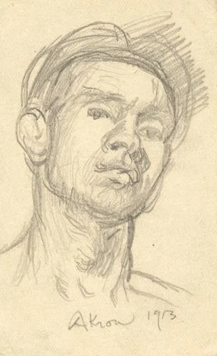 Self-portrait (neck extended)