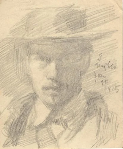 Self-Portrait with Hat