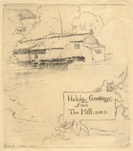 Silvermine Mill. Christmas card.